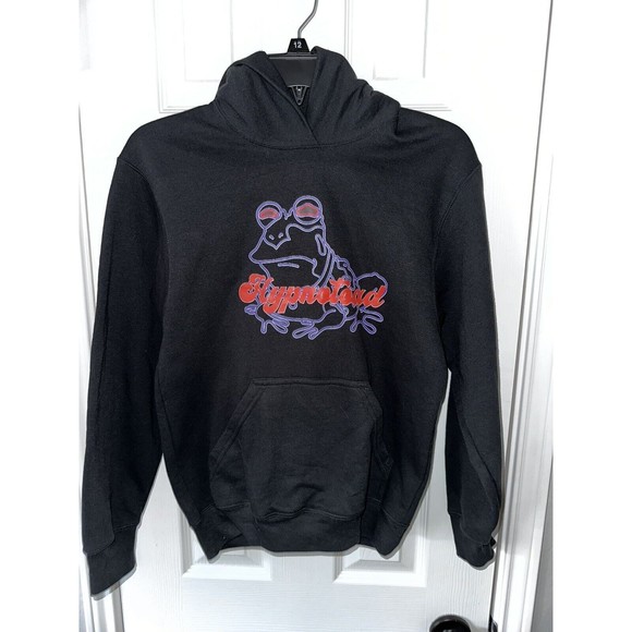 Hypnotoad Frog Football Pullover Hoodie Navy Small Gildan Brand TCU Fanwear - Picture 1 of 5